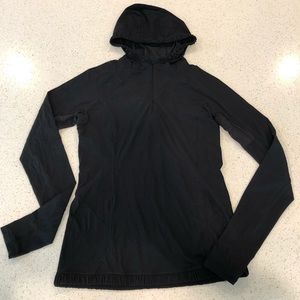 lululemon quarter zip pull over with hood